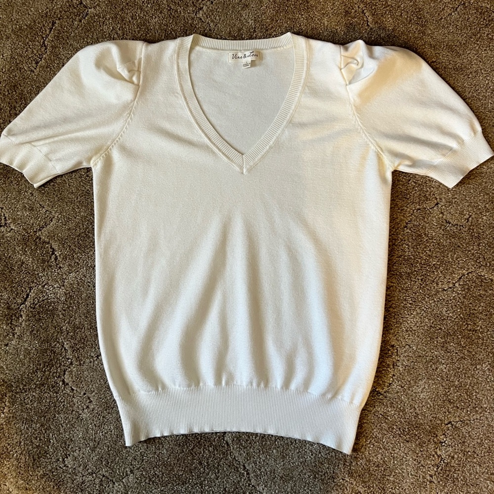 Vine & Love Cream Knit Top